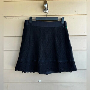 LOFT Black Lace Mini Skirt - Size 6P